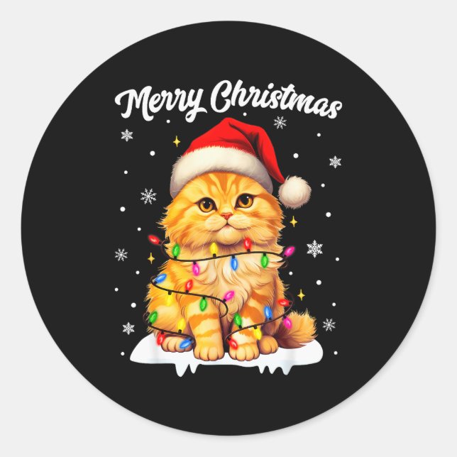 Christmas Pajamas Men Women Kids Christmas Outfit  Classic Round Sticker (Front)