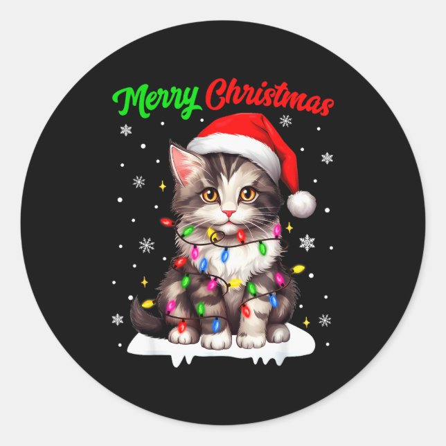 Christmas Pajamas Men Women Kids Christmas Outfit  Classic Round Sticker (Front)