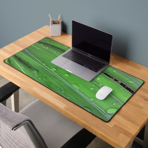 Christmas Palm and Raindrops Desk Mat