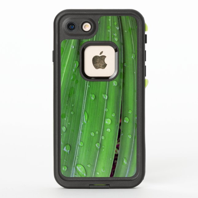 Christmas Palm and Raindrops LifeProof iPhone Case (Back)