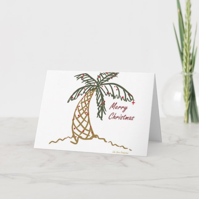 Christmas Palm Holiday Card (Front)