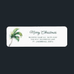 Christmas Palm Tree Business Logo Return Address Return Address Label<br><div class="desc">Elevate your correspondence with our business return address label, designed to add a touch of sophistication to every envelope and package you send. These custom labels feature your business name and address in a crisp, easy-to-read font, ensuring your mailings always make a polished first impression. These labels not only save...</div>