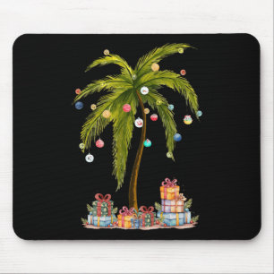 Christmas Palm Tree Light Hawaiian Tropical Funny  Mouse Pad