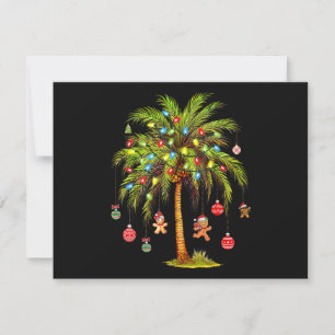 Christmas Palm Tree Light Hawaiian Tropical Men Wo Save The Date