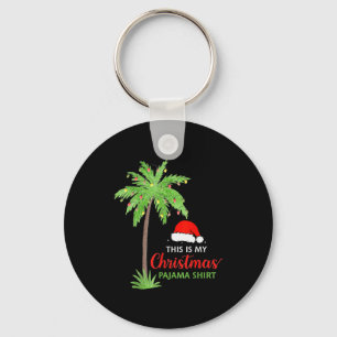 Christmas Palm Tree This Is My Christmas Pajama Xm Key Ring