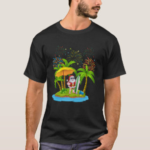 Christmas Palm Tree Tropical Xmas Lights T-Shirt