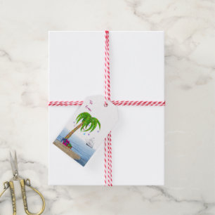 Christmas Palm Tree with Ship Gift Tags