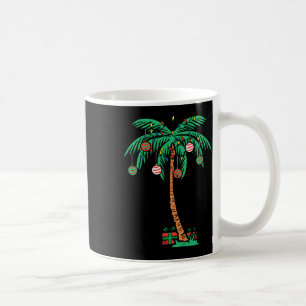 Christmas Palm Xmas Tree Tropical Beach Hawaii Wom Coffee Mug