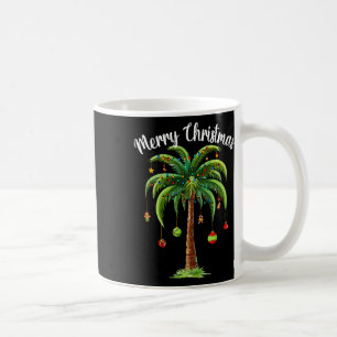 Christmas Palm Xmas Tree Tropical Beach Hawaii Wom Coffee Mug