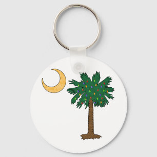 Christmas Palmetto Key Ring