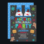 Christmas Pancakes And Pyjamas Invitation Snowman<br><div class="desc">Christmas Pancakes And Pyjamas Invitation. 
All designs are © PIXEL PERFECTION PARTY LTD</div>