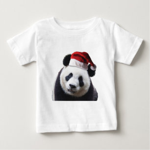 Christmas Panda Bear Baby T-Shirt