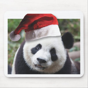 Christmas Panda Bear Mouse Pad