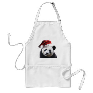 Christmas Panda Bear Standard Apron