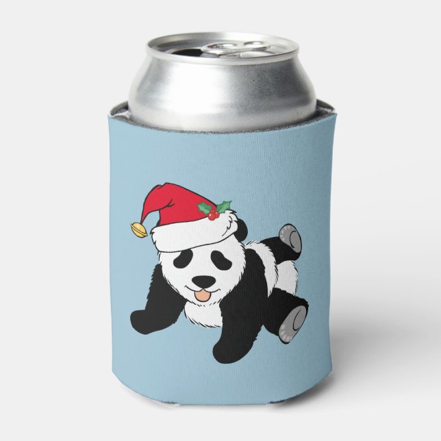 Christmas Panda Can Cooler (Can Front)