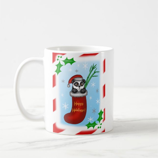 Christmas Panda Coffee Mug (Left)
