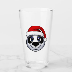 Christmas Panda Glass
