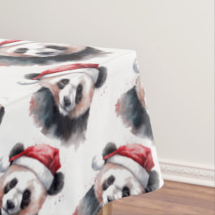 Christmas Panda Tablecloth