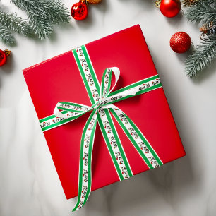 Christmas Pandas Satin Ribbon