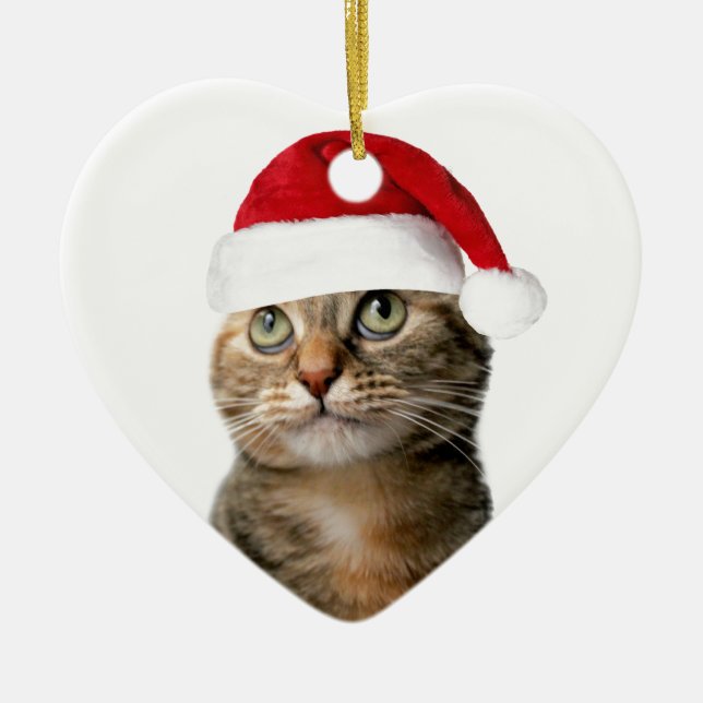 Christmas Pansy Ceramic Ornament (Front)