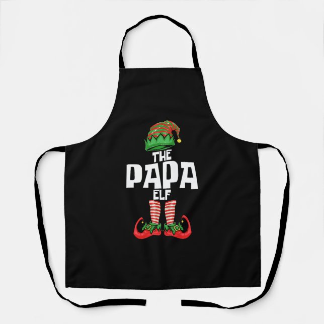 Christmas Papa Elf Father Apron (Front)