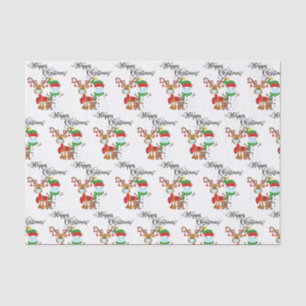 Christmas Paper 2020 Face Mask Reindeer snowman