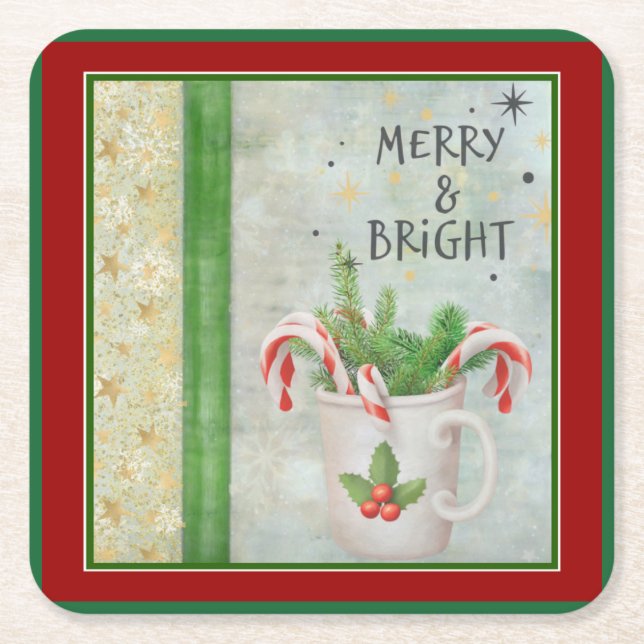 Christmas Paper Coaster (Front)