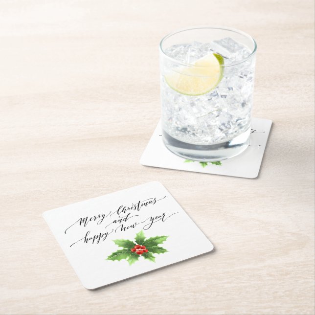 Christmas Paper Coasters (Insitu)