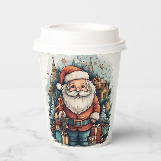  Christmas paper cups (Front)