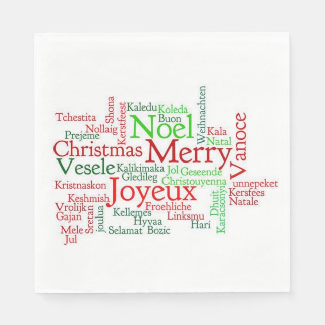 Christmas Paper Napkins (Front)