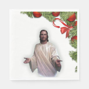 Christmas Paper Napkins, Jesus Christ Napkin