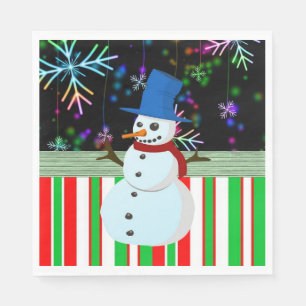 Christmas Paper Napkins, Merry Christmas Napkin