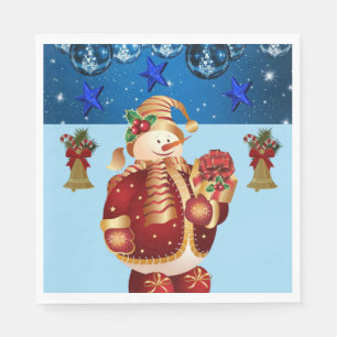 Christmas Paper Napkins, Merry Christmas Napkin