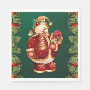 Christmas Paper Napkins, Merry Christmas Napkin