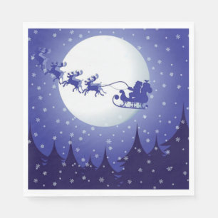 Christmas Paper Napkins, Santa Napkin