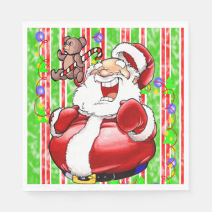 Christmas Paper Napkins, Teddy Bear  Napkin