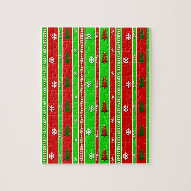 Christmas Paper Pattern Jigsaw Puzzle (Vertical)