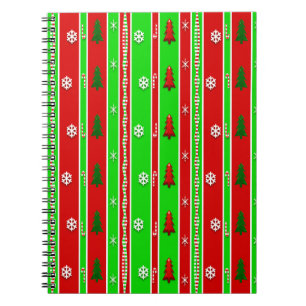 Christmas Paper Pattern Notebook