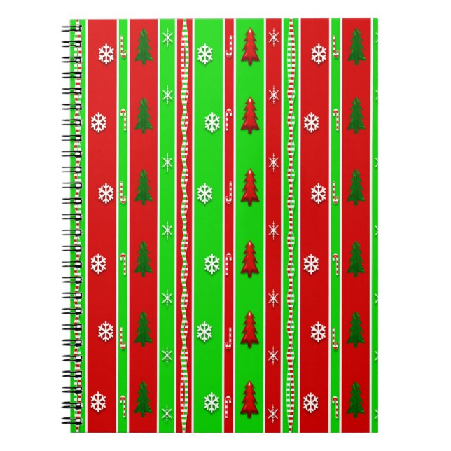 Christmas Paper Pattern Notebook (Front)