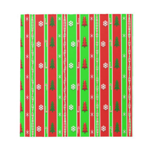 Christmas Paper Pattern Notepad