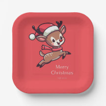Christmas paper plate