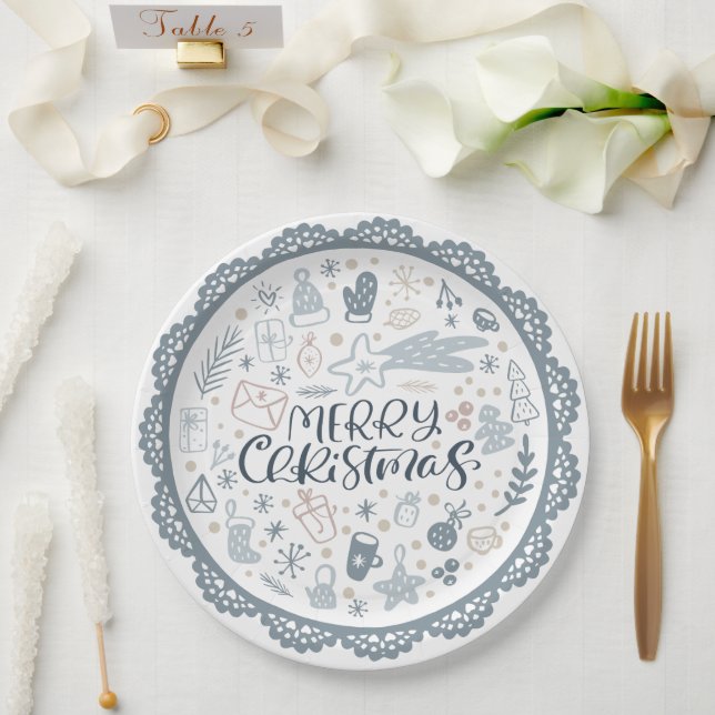 Christmas paper plate (Wedding)