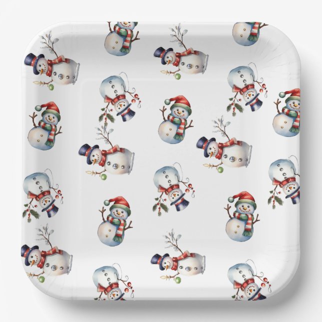 Christmas  paper plate (Front)