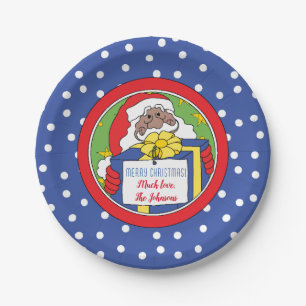 Christmas Paper Plate Santa Personalize