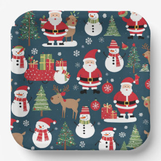 Christmas Paper Plates
