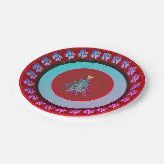 Christmas paper plates custom