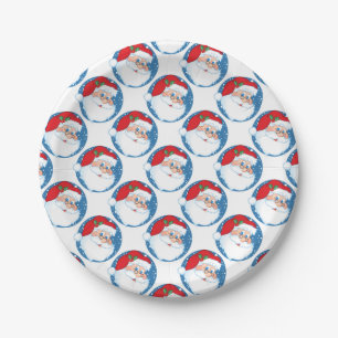 Christmas Paper Plates/Santa Claus Plate