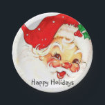 Christmas Paper Plates, Vintage Santa Paper Plate<br><div class="desc">Christmas Paper Plates Something for everyone offers customised personalised items especially for you designed to enhance the beauty of your home or a loved one. This uniquely designed wrapping paper will impress your friends and family. It will make your holiday gift wrapping amazing. Children will enjoy opening their Christmas gifts...</div>
