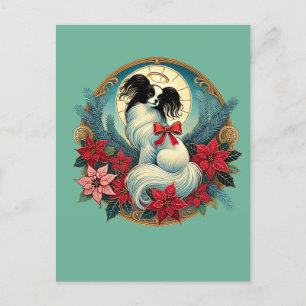 Christmas Papillon                                 Postcard