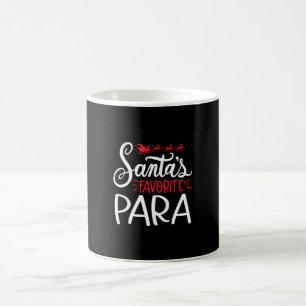 Christmas para, santa's favourite para coffee mug